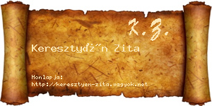 Keresztyén Zita névjegykártya